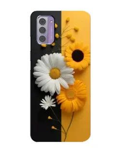 Чехол для Nokia G42 с картинкой «Подсолнух и ромашка»