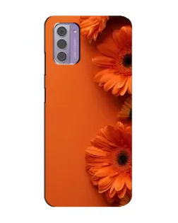 Чехол для Nokia G42 с картинкой «Оранжевые герберы»