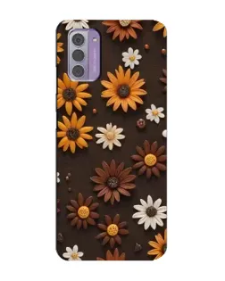 Чехол для Nokia G42 с картинкой «Узор из маленьких подсолнухов»