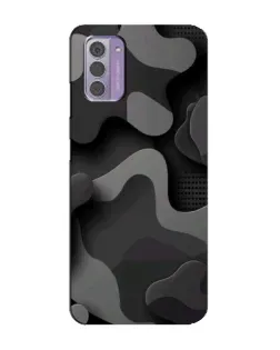 Чехол для Nokia G42 с картинкой «Темный абстрактный камуфляж»