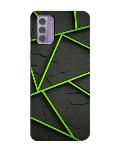 Чехол для Nokia G42 с картинкой «Зеленые геометрические линии»