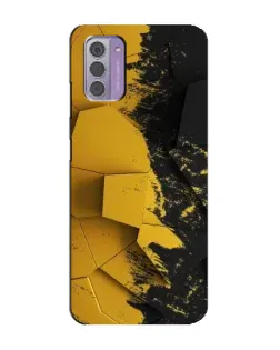 Чехол для Nokia G42 с картинкой «Золотые осколки геометрии»