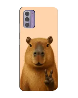 Чехол для Nokia G42 с картинкой «Капибара виктория» Чехол для Nokia G42 с картинкой «Капибара виктория»