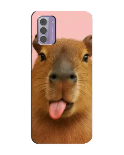Чехол для Nokia G42 с картинкой «Капибара с языком»