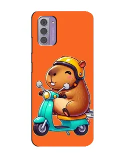 Чехол для Nokia G42 с картинкой «Капибара на скутере» Чехол для Nokia G42 с картинкой «Капибара на скутере»