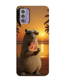Чехол для Nokia G42 с картинкой «Капибара с пиццей» Чехол для Nokia G42 с картинкой «Капибара с пиццей»
