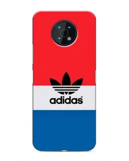 Чехол для Nokia G50 с картинкой «Ретро блоки Adidas»
