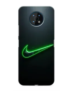 Чехол для Nokia G50 с картинкой «Неоновый контур Nike»