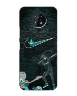 Чехол для Nokia G50 с картинкой «Спортивный арт Nike»