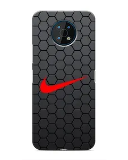 Чехол для Nokia G50 с картинкой «Nike — карбоновая сетка»