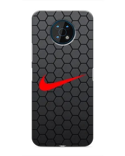 Чехол для Nokia G50 с картинкой «Nike — карбоновая сетка»
