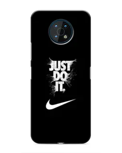 Чехол для Nokia G50 с картинкой «Текстовый принт Nike» Чехол для Nokia G50 с картинкой «Текстовый принт Nike»