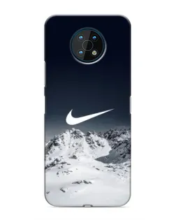 Чехол для Nokia G50 с картинкой «Nike — зимние горы» Чехол для Nokia G50 с картинкой «Nike — зимние горы»