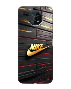 Чехол для Nokia G50 с картинкой «Золотой Nike на металле» Чехол для Nokia G50 с картинкой «Золотой Nike на металле»