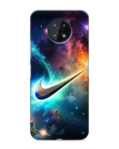 Чехол для Nokia G50 с картинкой «Космический Nike Swoosh»