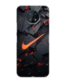 Чехол для Nokia G50 с картинкой «Nike — эффект разломов» Чехол для Nokia G50 с картинкой «Nike — эффект разломов»