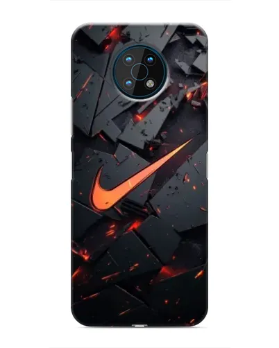 Чехол для Nokia G50 с картинкой «Nike — эффект разломов»
