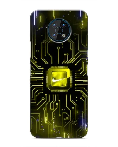 Чехол для Nokia G50 с картинкой «Nike — золотая искра»
