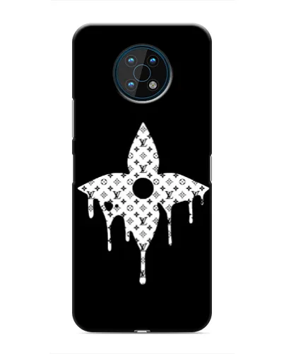 Чехол для Nokia G50 с картинкой «Цветочная монограмма»