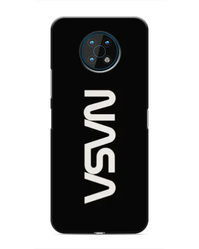 Чехол для Nokia G50 с картинкой «NASA — вертикальный логотип»