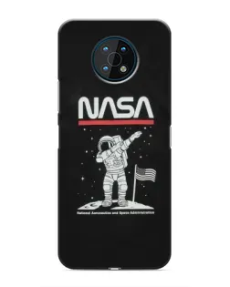 Чехол для Nokia G50 с картинкой «NASA — шагаем по Луне» Чехол для Nokia G50 с картинкой «NASA — шагаем по Луне»