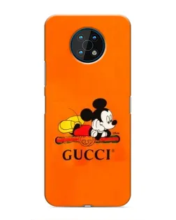 Чохол для Nokia G50 з картинкою «Міккі Маус Gucci — помаранч»