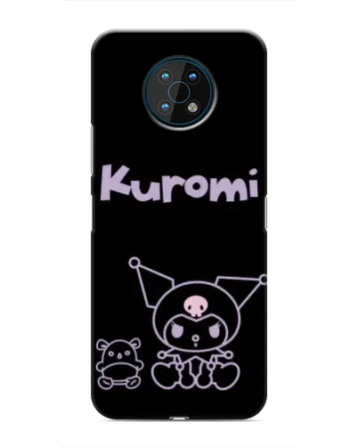 Чехол для Nokia G50 с картинкой «Kuromi — черный минимализм»