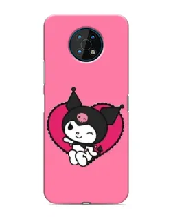 Чехол для Nokia G50 с картинкой «Kuromi — любовь в сердце»