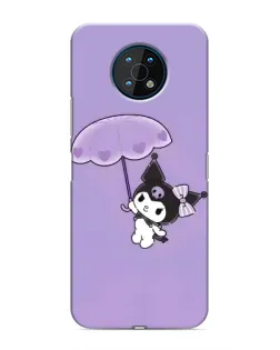 Чехол для Nokia G50 с картинкой «Kuromi с зонтиком»