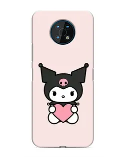 Чехол для Nokia G50 с картинкой «Kuromi и сердце»
