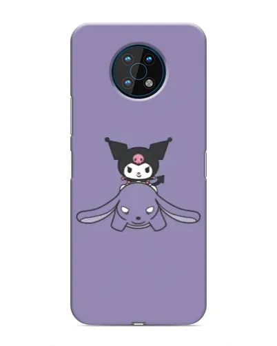 Чехол для Nokia G50 с картинкой «Kuromi на лиловом фоне»