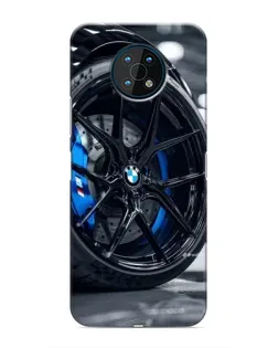 Чехол для Nokia G50 с картинкой «Колесо BMW вблизи»