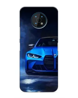 Чехол для Nokia G50 с картинкой «Голубая BMW M4»