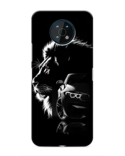 Чехол для Nokia G50 с картинкой «BMW и лев»