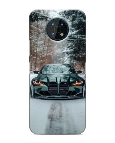 Чехол для Nokia G50 с картинкой «BMW в зимнем лесу» Чехол для Nokia G50 с картинкой «BMW в зимнем лесу»