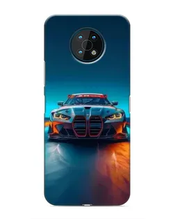 Чехол для Nokia G50 с картинкой «BMW — огни неона»