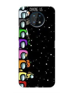 Чехол для Nokia G50 с картинкой «Команда Among Us»