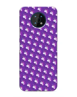 Чехол для Nokia G50 с картинкой «Единороги на фиолетовом»