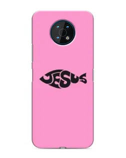 Чохол для Nokia G50 з картинкою «Рожевий символ Jesus»