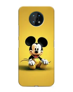 Чехол для Nokia G50 с картинкой «Микки на желтом»