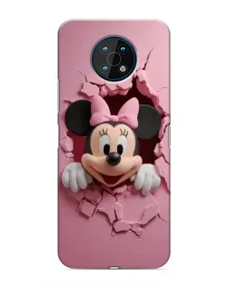 Чехол для Nokia G50 с картинкой «Минни сквозь стену»