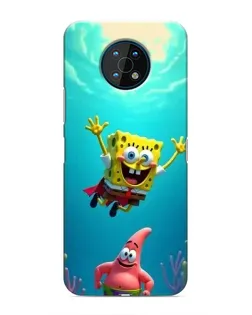 Чехол для Nokia G50 с картинкой «Спанч Боб под водой»