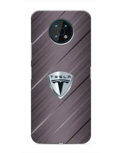 Чехол для Nokia G50 с картинкой «Металлическая текстура Tesla»