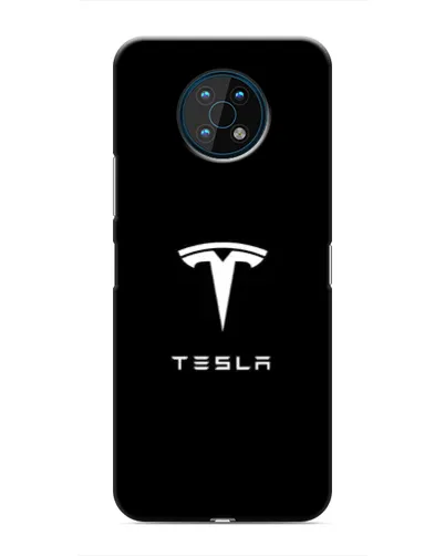 Чехол для Nokia G50 с картинкой «Tesla White Logo»