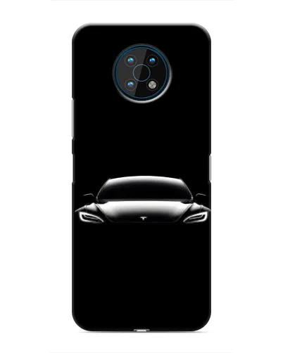 Чехол для Nokia G50 с картинкой «Фары Tesla Night»