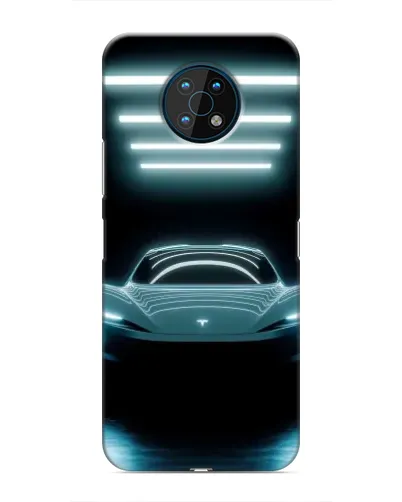 Чехол для Nokia G50 с картинкой «Tesla в неоне»