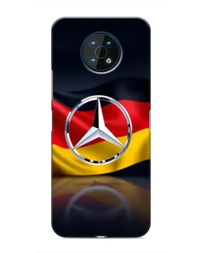 Чехол для Nokia G50 с картинкой «Mercedes — флаг Германии»
