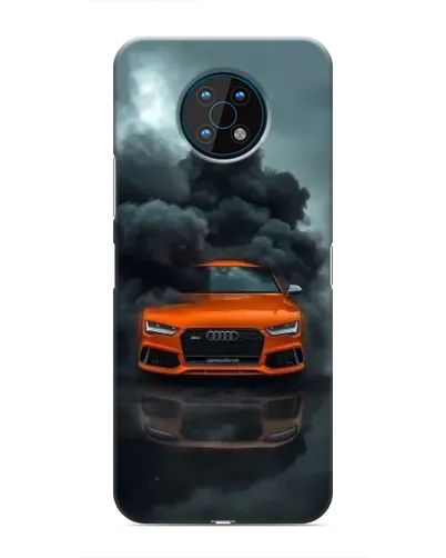 Чехол для Nokia G50 с картинкой «Audi в облаках дыма»