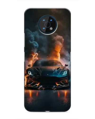 Чехол для Nokia G50 с картинкой «Lamborghini дымная эстетика»