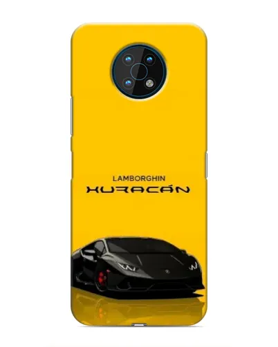 Чехол для Nokia G50 с картинкой «Lamborghini Huracan черный»